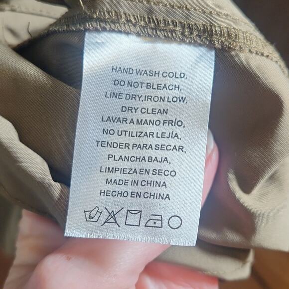 EMORY PARK Dark Green Nylon Midi Dress, Size Small - Picture 12 of 12